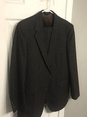 Botany 500 Men Brownish Gray 2 Piece Suit  44L
